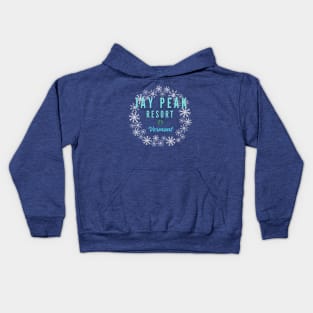 Jay Peak Resort Vermont, U.S.A  White snow. Gift Ideas For The Ski Enthusiast. Kids Hoodie